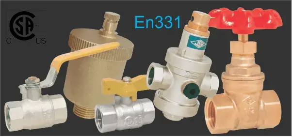 UL/FM approved brass ball valves