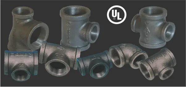 Black ductile iron pipe fittings
